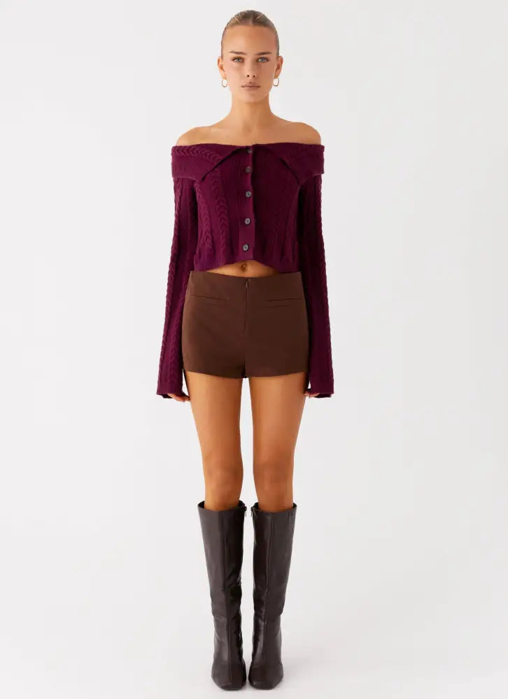 Nia Micro Short - Chocolate