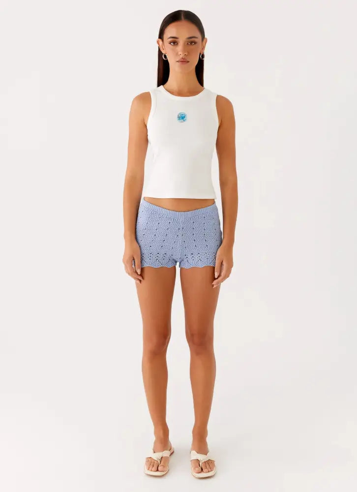Oakley Low Rise Mini Shorts - Blue