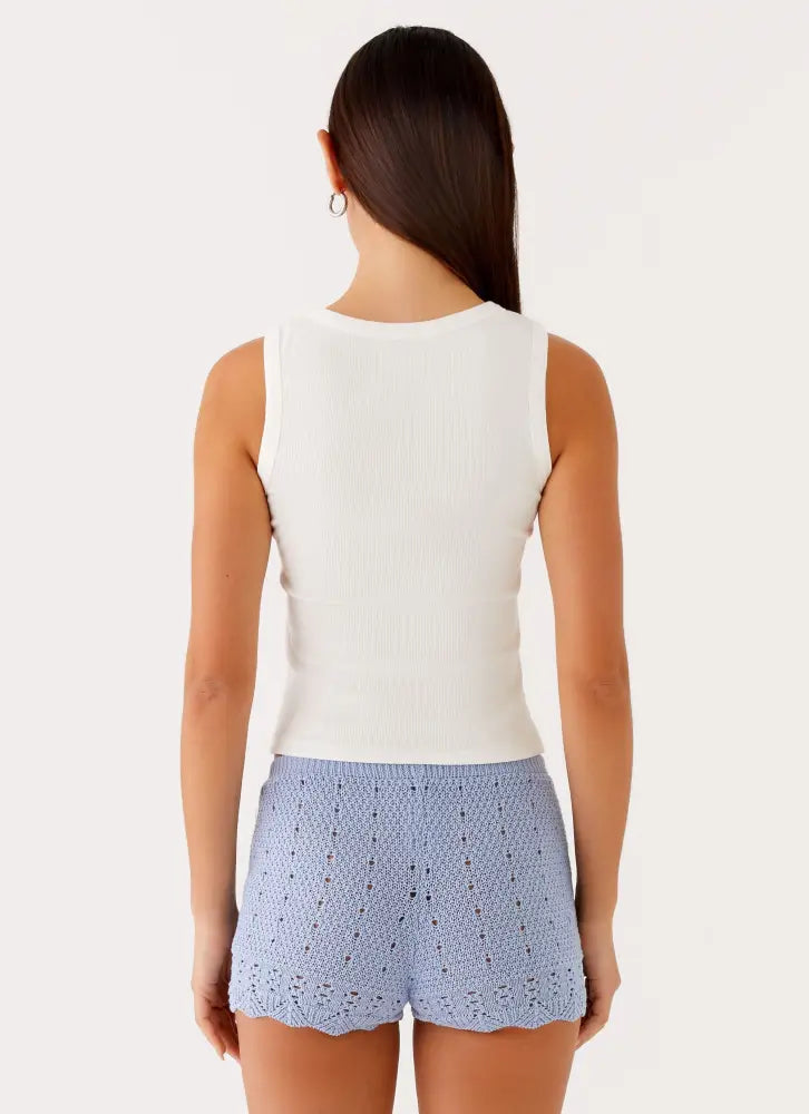 Oakley Low Rise Mini Shorts - Blue