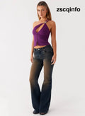 Oregon Flared Denim Jeans - Dirty Black Wash