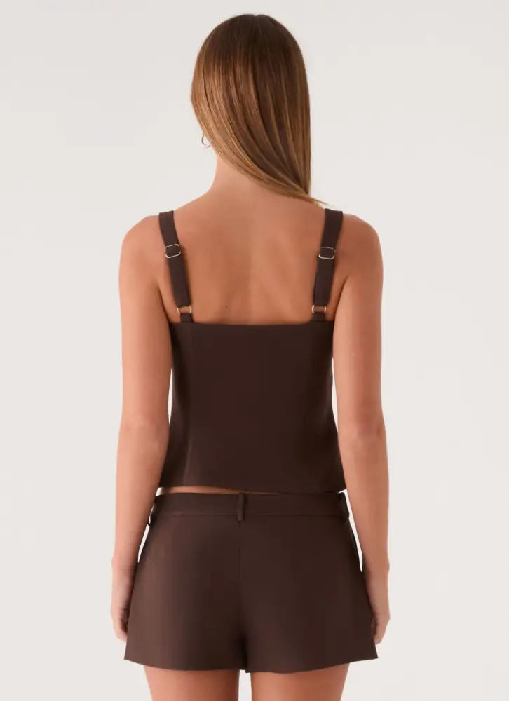 Oslo Mini Shorts - Chocolate