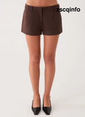 Oslo Mini Shorts - Chocolate