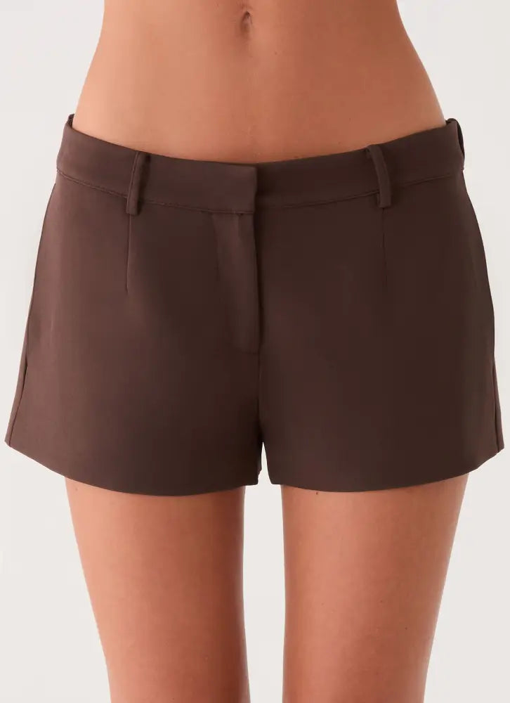 Oslo Mini Shorts - Chocolate
