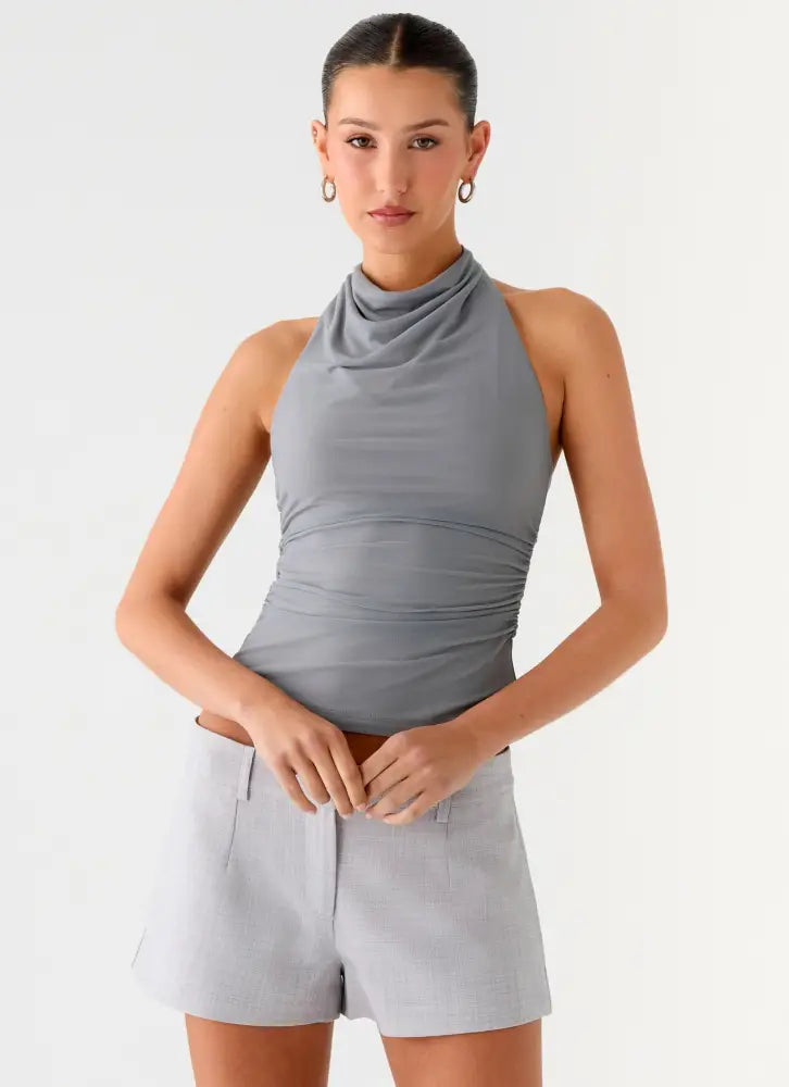 Oslo Mini Shorts - Grey