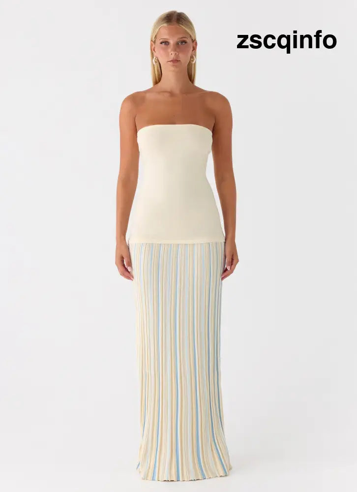 Otillie Knit Maxi Dress - Yellow