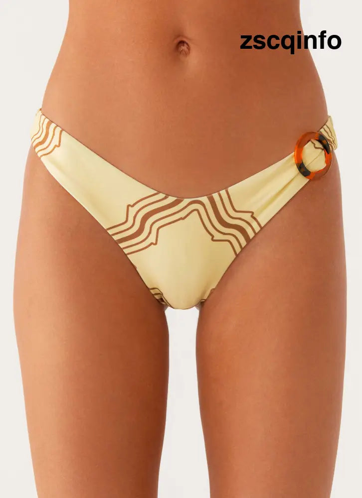 Oudre Bikini Bottoms - Tidal Print