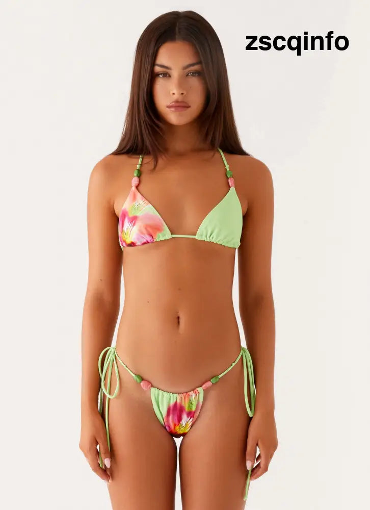 Rach Bikini Bottoms - Green Tropical