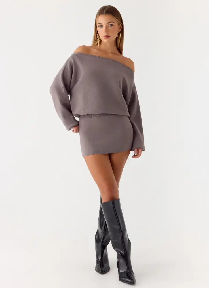 Ravyn Mini Dress - Grey