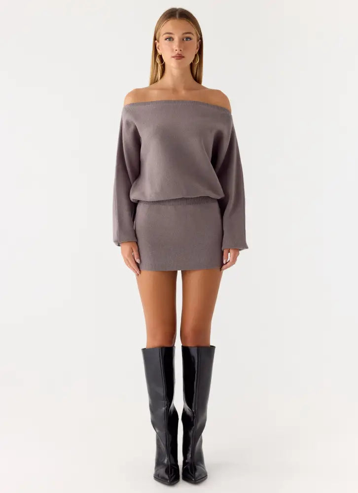 Ravyn Mini Dress - Grey