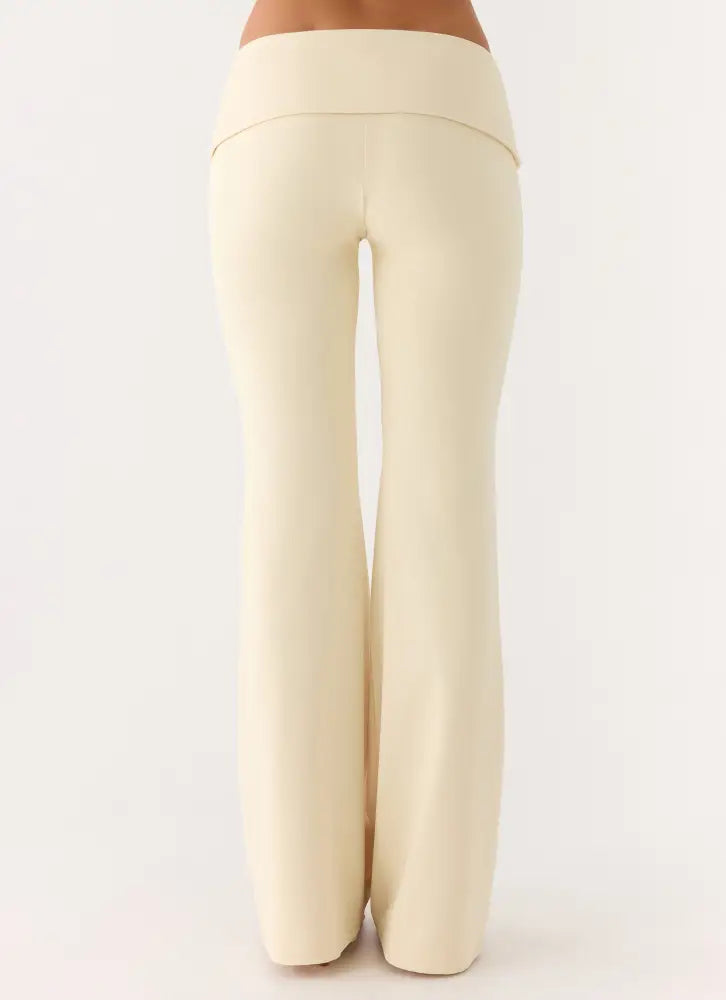 Renae Low Rise Pants - Baby Yellow