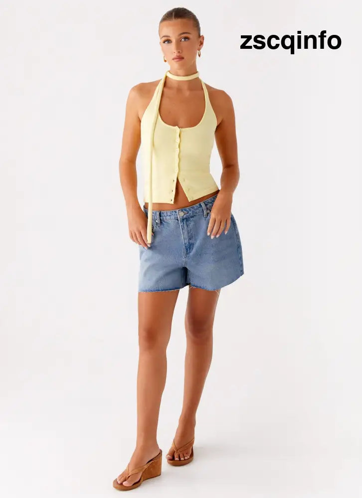 Roland Denim Shorts - Blue