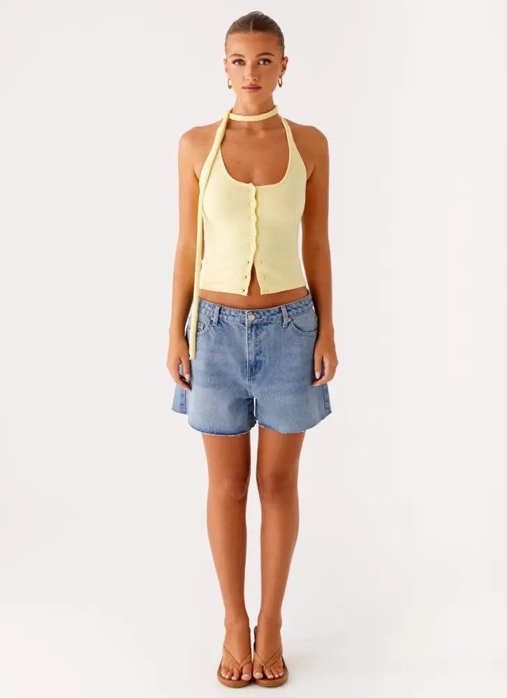 Roland Denim Shorts - Blue
