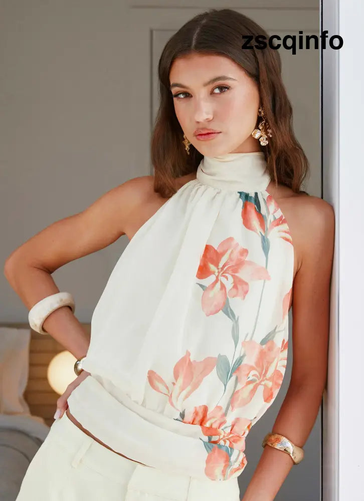 Romelia Halter Top - Siena Floral